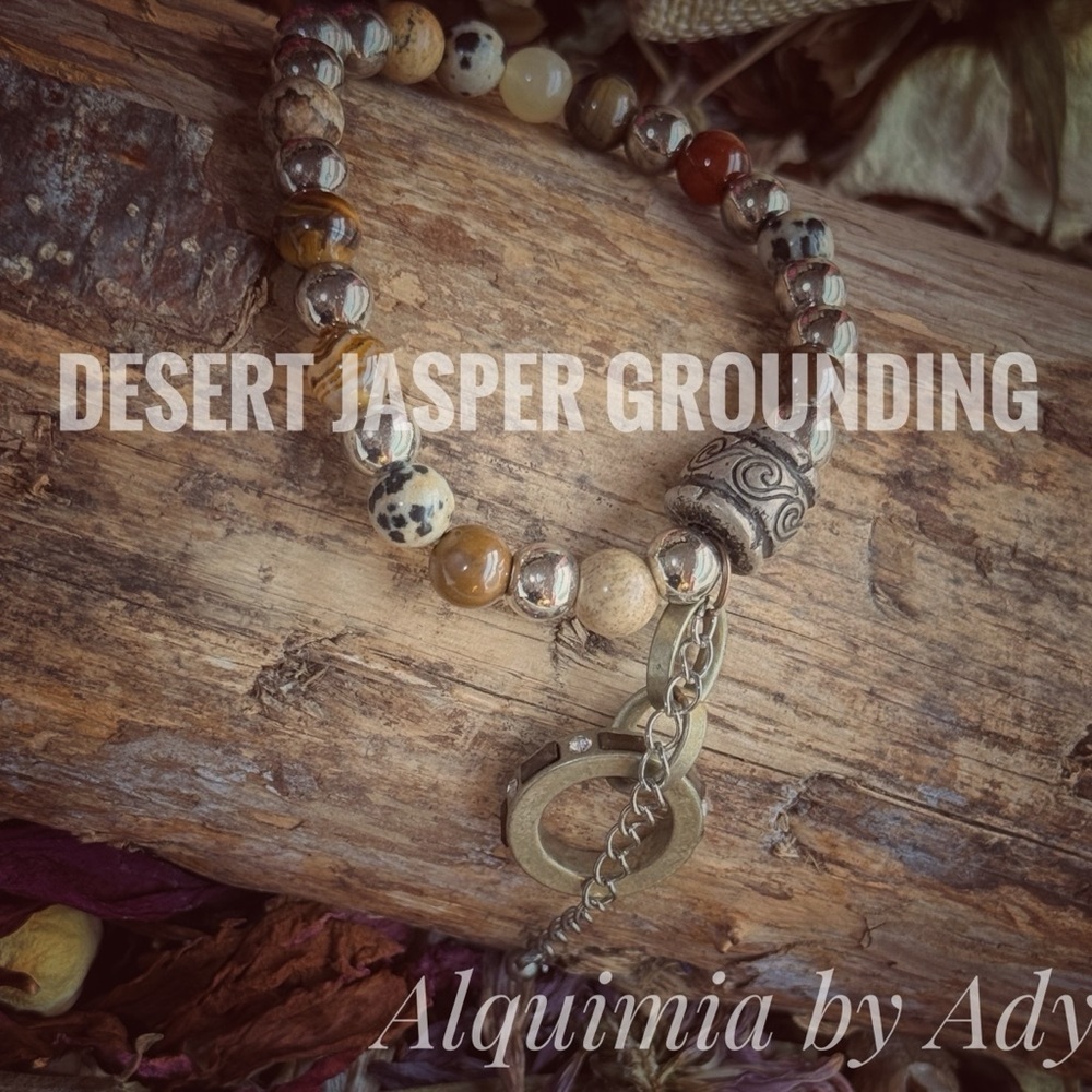 EARTHY BOHO + TAN JASPER bracelet